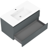 Mexen Orio armadietto da bagno 90 cm con lavabo Otis, 2 cassetti, grafite opaco/bianco opaco - 91A10-09047-2-BFF66-W18M01