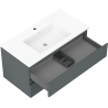 Mexen Orio mobile bagno 90 cm con lavandino Otis, 2 cassetti, grafite opaco/bianco opaco - 91A10-09047-2-BFF66-W18M01