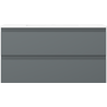 Mexen Orio badkamerkast 90 cm met wastafel Otis, 2 lades, mat grafiet/mat wit - 91A10-09047-2-BFF66-W18M01