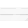 Mexen Orio bathroom cabinet 100 cm with Otis sink, 2 drawers, white gloss - 91A10-10047-2-BFF00-W18M00