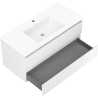 Mexen Orio bathroom cabinet 100 cm with Otis sink, 2 drawers, white matte - 91A10-10047-2-BFF01-W18M01