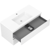 Mexen Orio meuble de salle de bain 100 cm avec lavabo Otis, 2 tiroirs, blanc mat - 91A10-10047-2-BFF01-W18M01