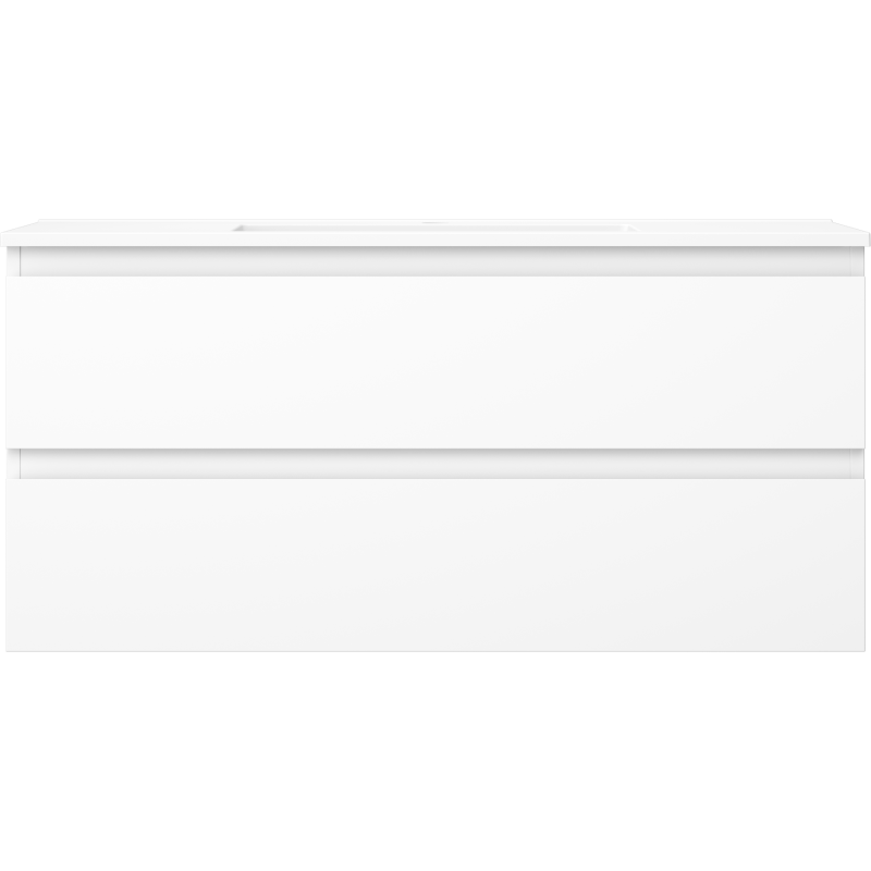 Mexen Orio badkamerkast 100 cm met wastafel Otis, 2 laden, wit mat - 91A10-10047-2-BFF01-W18M01