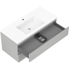 Mexen Orio mobile bagno 100 cm con lavabo Otis, 2 cassetti, grigio opaco/bianco opaco - 91A10-10047-2-BFF62-W18M01