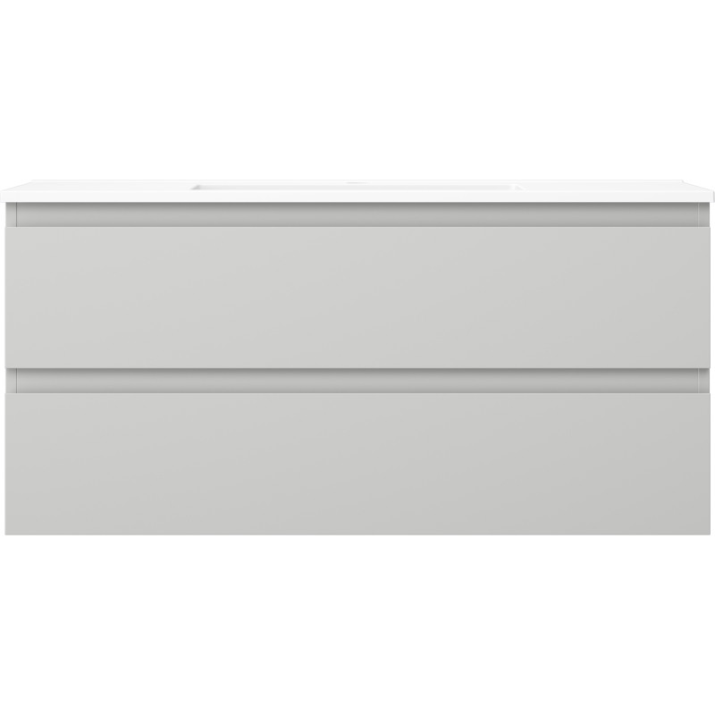 Mexen Orio gabinete de baño 100 cm con lavabo Otis, 2 cajones, gris mate/blanco mate - 91A10-10047-2-BFF62-W18M01