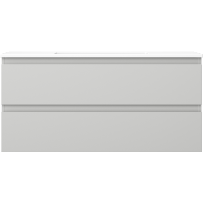 Mexen Orio mueble de baño de 100 cm con lavabo Otis, 2 cajones, gris mate/blanco mate - 91A10-10047-2-BFF62-W18M01