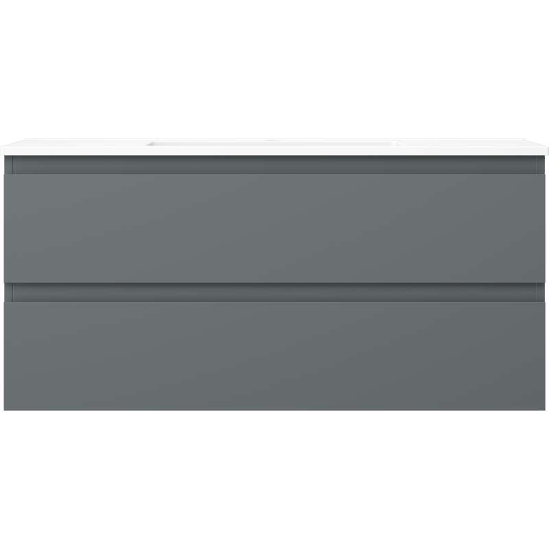 Mexen Orio badkamerkast 100 cm met wastafel Otis, 2 laden, grafiet mat/wit mat - 91A10-10047-2-BFF66-W18M01