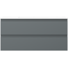 Mexen Orio 100 cm Bathroom Cabinet with Otis Sink, 2 Drawers, Matte Graphite/Matte White - 91A10-10047-2-BFF66-W18M01