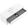 Mexen Orio bathroom cabinet 120 cm with Otis washbasin, 2 drawers, white gloss - 91A10-12047-2-BFF00-W18M00