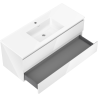 Mexen Orio bathroom cabinet 120 cm with Otis washbasin, 2 drawers, white gloss - 91A10-12047-2-BFF00-W18M00