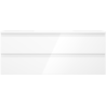 Mexen Orio Badezimmerschrank 120 cm mit Otis-Waschbecken, 2 Schubladen, weiß glänzend - 91A10-12047-2-BFF00-W18M00