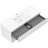 Mexen Orio bathroom cabinet 120 cm with Otis washbasin, 2 drawers, white matte - 91A10-12047-2-BFF01-W18M01