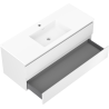 Mexen Orio bathroom cabinet 120 cm with Otis washbasin, 2 drawers, white matte - 91A10-12047-2-BFF01-W18M01