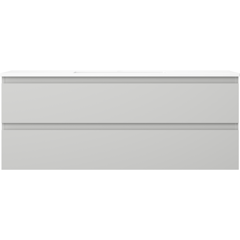 Mexen Orio mueble de baño 120 cm con lavabo Otis, 2 cajones, gris mate/blanco mate - 91A10-12047-2-BFF62-W18M01