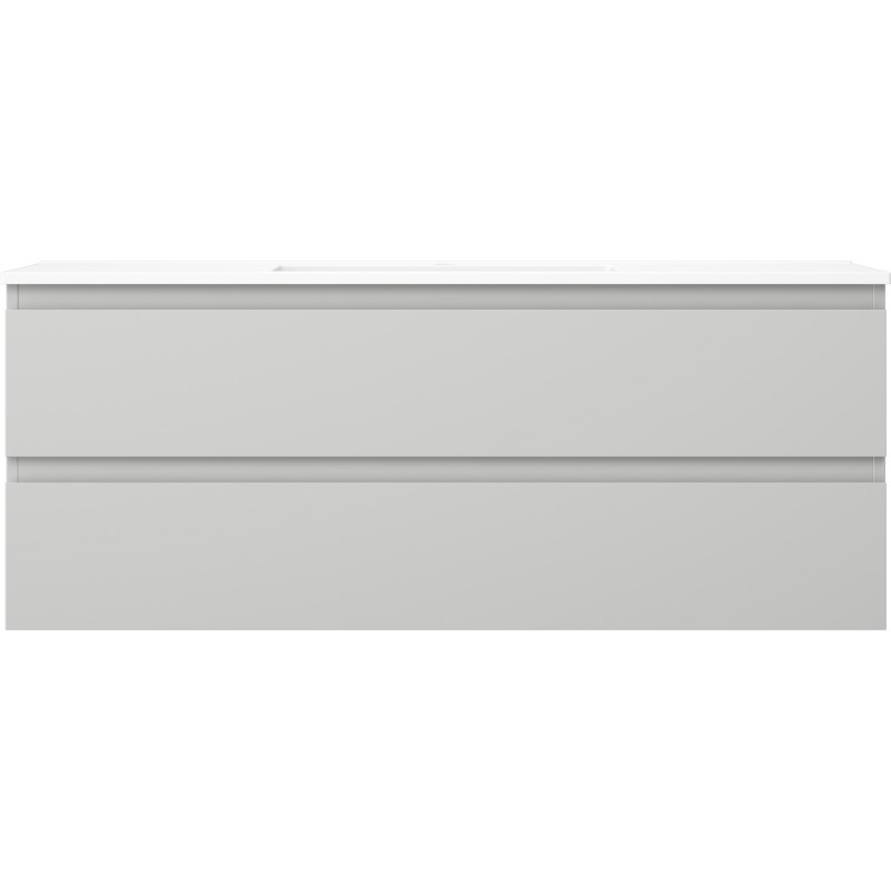 Mexen Orio vannitoakapp 120 cm valamu Otis, 2 sahtlit, hall matt/valge matt - 91A10-12047-2-BFF62-W18M01