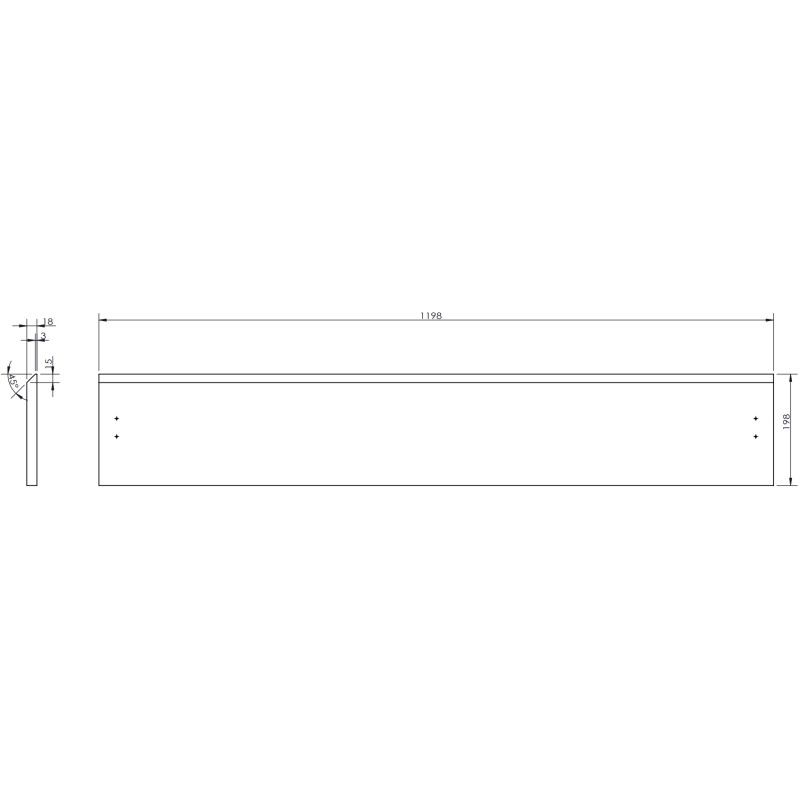 Mexen Orio vannitoakapp 120 cm valamu Otis, 2 sahtlit, hall matt/valge matt - 91A10-12047-2-BFF62-W18M01