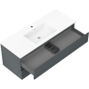 Mexen Orio meuble de salle de bain 120 cm avec lavabo Otis, 2 tiroirs, graphite mat/blanc mat - 91A10-12047-2-BFF66-W18M01