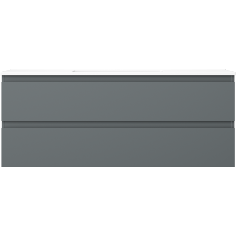 Mexen Orio armario de baño 120 cm con lavabo Otis, 2 cajones, grafito mate/blanco mate - 91A10-12047-2-BFF66-W18M01
