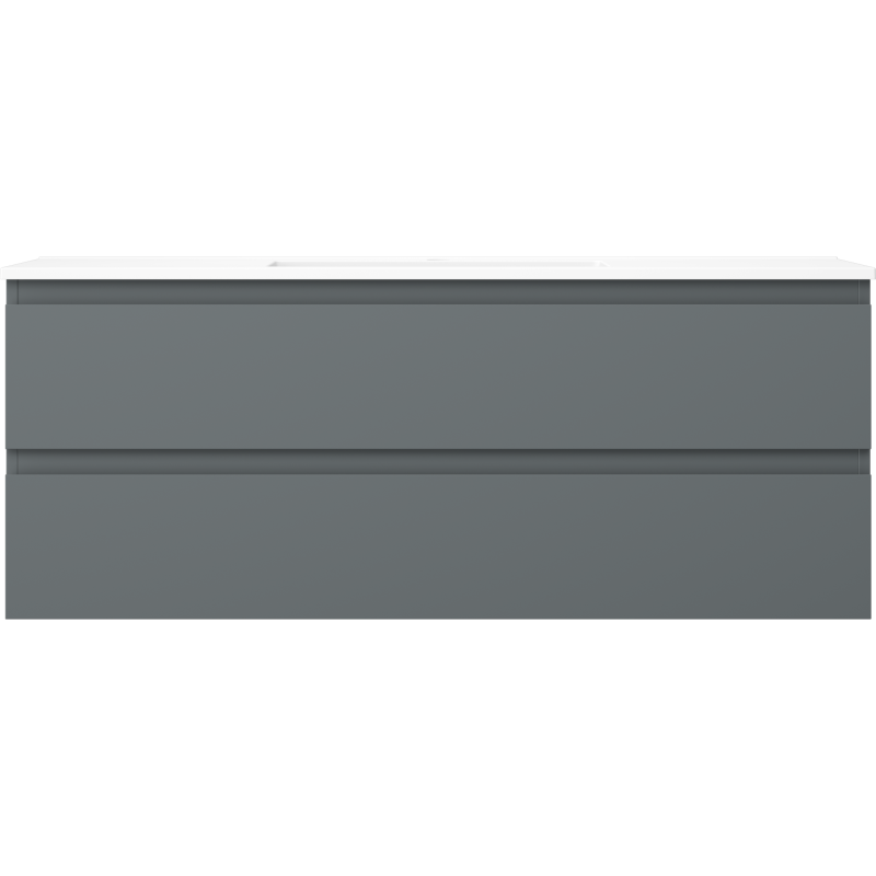 Mexen Orio meuble de salle de bain 120 cm avec lavabo Otis, 2 tiroirs, graphite mat/blanc mat - 91A10-12047-2-BFF66-W18M01