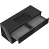 Mexen Orio armario de baño 120 cm con lavabo Otis, 2 cajones, negro brillo/negro mate - 91A10-12047-2-BFF70-W18M71