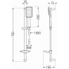 Mexen DB54 Duschsystem schwarz - 785544584-71