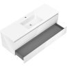 Mexen Orio meuble de salle de bains 140 cm avec lavabo Otis, 2 tiroirs, blanc brillant - 91A10-14047-2-BFF00-W18M00