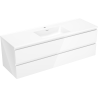 Mexen Orio 140 cm vannitoakapp valamu Otis, 2 sahtlit, valge läige - 91A10-14047-2-BFF00-W18M00