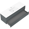 Mexen Orio mobile bagno 140 cm con lavabo Otis, 2 cassetti, grafite opaco/bianco opaco - 91A10-14047-2-BFF66-W18M01