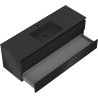 Mexen Orio Badezimmerschrank 140 cm mit Waschbecken Otis, 2 Schubladen, schwarz matt - 91A10-14047-2-BFF71-W18M71