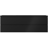 Mexen Orio Badezimmerschrank 140 cm mit Waschbecken Otis, 2 Schubladen, schwarz matt - 91A10-14047-2-BFF71-W18M71