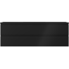 Mexen Orio bathroom cabinet 140 cm with Otis sink, 2 drawers, black matte - 91A10-14047-2-BFF71-W18M71