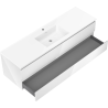 Mexen Orio bathroom cabinet 160 cm with Otis sink, 2 drawers, white gloss - 91A10-16047-2-BFF00-W18M00