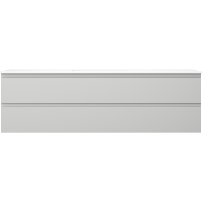 Mexen Orio armario de baño 160 cm con lavabo Otis, 2 cajones, gris mate/blanco mate - 91A10-16047-2-BFF62-W18M01