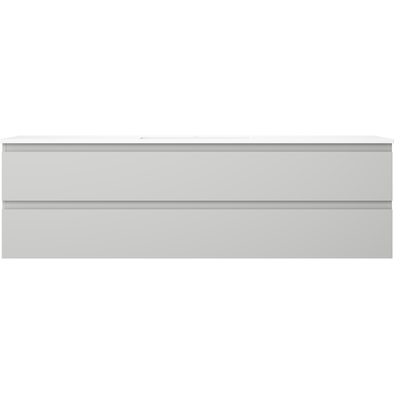 Mexen Orio armoire de salle de bain 160 cm avec lavabo Otis, 2 tiroirs, gris mat/blanc mat - 91A10-16047-2-BFF62-W18M01