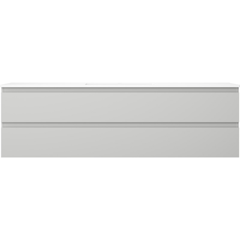 Mexen Orio vannitoakapp 160 cm valamu Otis, 2 sahtlit, hall matt/valge matt - 91A10-16047-2-BFF62-W18M01