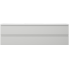 Mexen Orio Badezimmerschrank 160 cm mit Waschbecken Otis, 2 Schubladen, Grau matt/Weiß matt - 91A10-16047-2-BFF62-W18M01