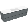 Mexen Orio armadietto da bagno 160 cm con lavabo Otis, 2 cassetti, grafite opaco/bianco opaco - 91A10-16047-2-BFF66-W18M01