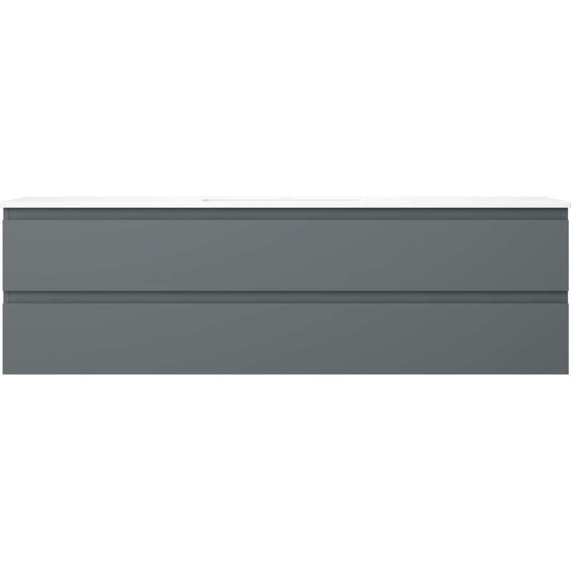 Mexen Orio armoire de salle de bain 160 cm avec lavabo Otis, 2 tiroirs, graphite mat/blanc mat - 91A10-16047-2-BFF66-W18M01