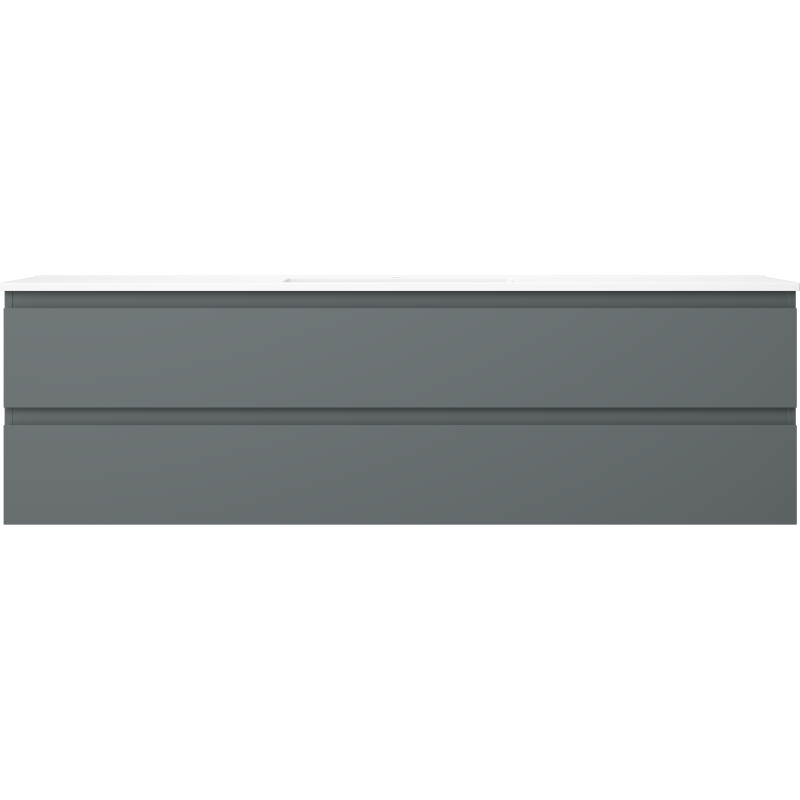 Mexen Orio badkamerkast 160 cm met wastafel Otis, 2 lades, grafiet mat/wit mat - 91A10-16047-2-BFF66-W18M01