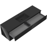 Mexen Orio armario de baño de 160 cm con lavabo Otis, 2 cajones, negro brillante/negro mate - 91A10-16047-2-BFF70-W18M71