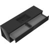 Mexen Orio meuble de salle de bain 160 cm avec lavabo Otis, 2 tiroirs, noir brillant/noir mat - 91A10-16047-2-BFF70-W18M71