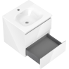 Mexen Orio armario de baño de 50 cm con lavabo Vela, 2 cajones, blanco brillo - 91A10-05047-2-BFF00-W23M00