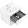 Mexen Orio bathroom cabinet 50 cm with Vela basin, 2 drawers, white gloss - 91A10-05047-2-BFF00-W23M00