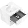 Mexen Orio meuble de salle de bain 50 cm avec lavabo Vela, 2 tiroirs, blanc brillant - 91A10-05047-2-BFF00-W23M00