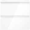 Mexen Orio badmeubel 50 cm met wastafel Vela, 2 lades, wit glans - 91A10-05047-2-BFF00-W23M00