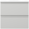 Mexen Orio vannitoa kapp 50 cm koos Vela kraanikausiga, 2 sahtlit, hall matt/valge matt - 91A10-05047-2-BFF62-W23M01