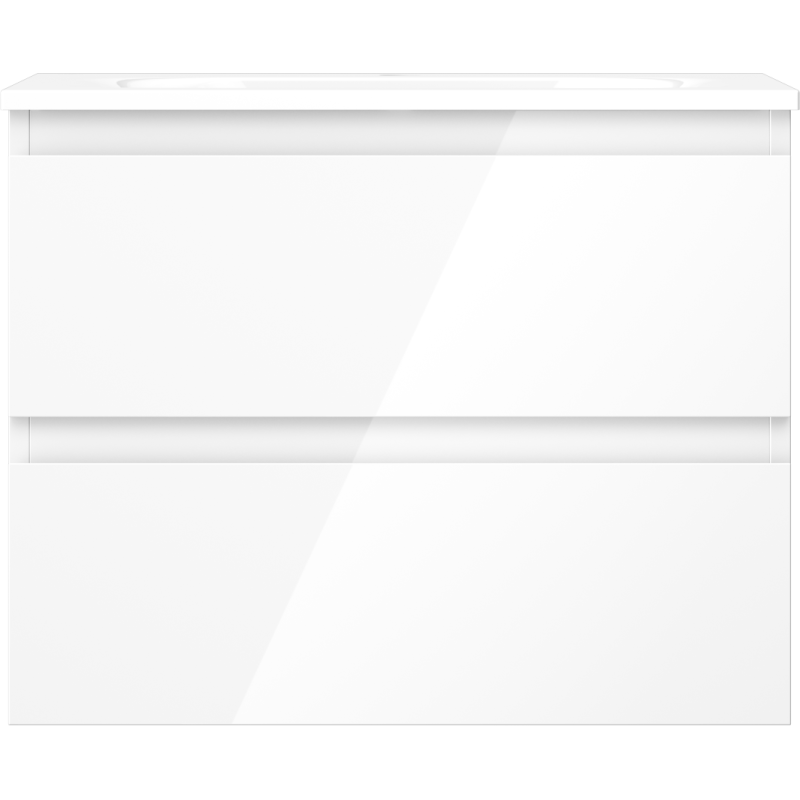 Mexen Orio mueble de baño 60 cm con lavabo Vela, 2 cajones, blanco brillo - 91A10-06047-2-BFF00-W23M00