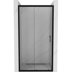 Mexen Apia drzwi prysznicowe rozsuwane 105 cm, transparent, czarne - 845-105-000-70-00