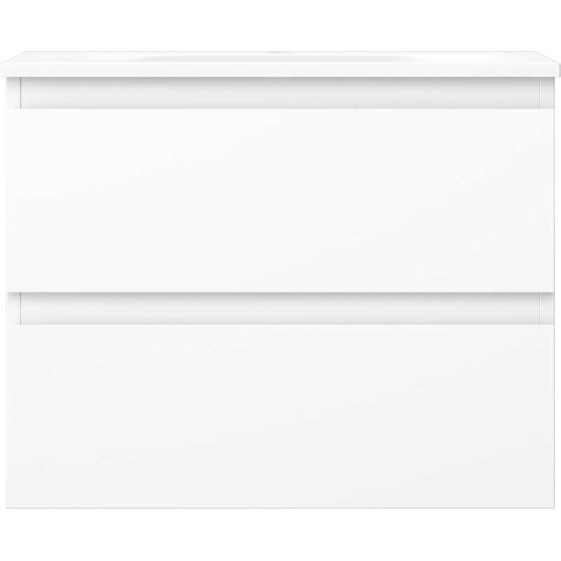 Mexen Orio vannitoakapp 60 cm koos Vela kraanikausiga, 2 sahtlit, valge matt - 91A10-06047-2-BFF01-W23M01