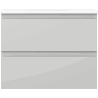 Mexen Orio Badezimmerschrank 60 cm mit Waschbecken Vela, 2 Schubladen, Grau Matt/Weiß Matt - 91A10-06047-2-BFF62-W23M01